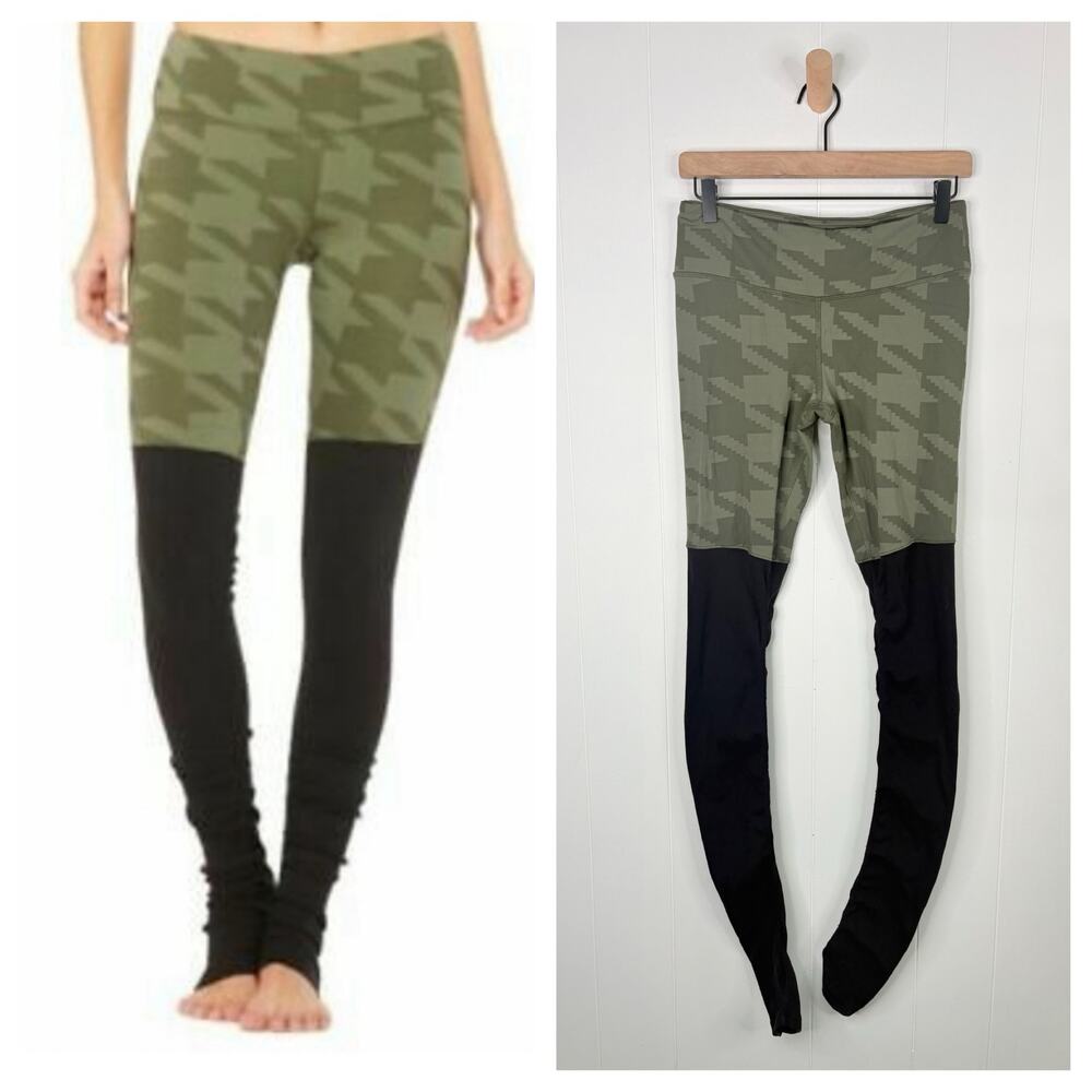 Stylish Green and Black Women's Leggings